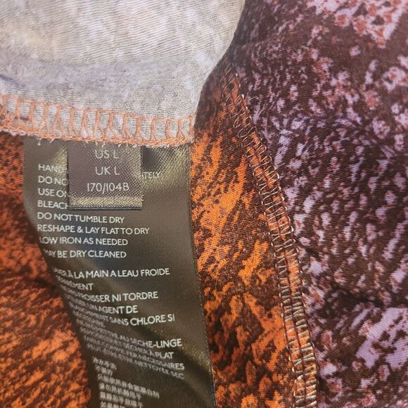 Anthropologie Large Tall maxi long dress snake print texture stretch tank - Picture 11 of 15